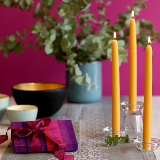 Tafelkerze/Leuchterkerze gross, natur, 1 Stück Tafelkerze/Leuchterkerze gross, natur, 1 Stück