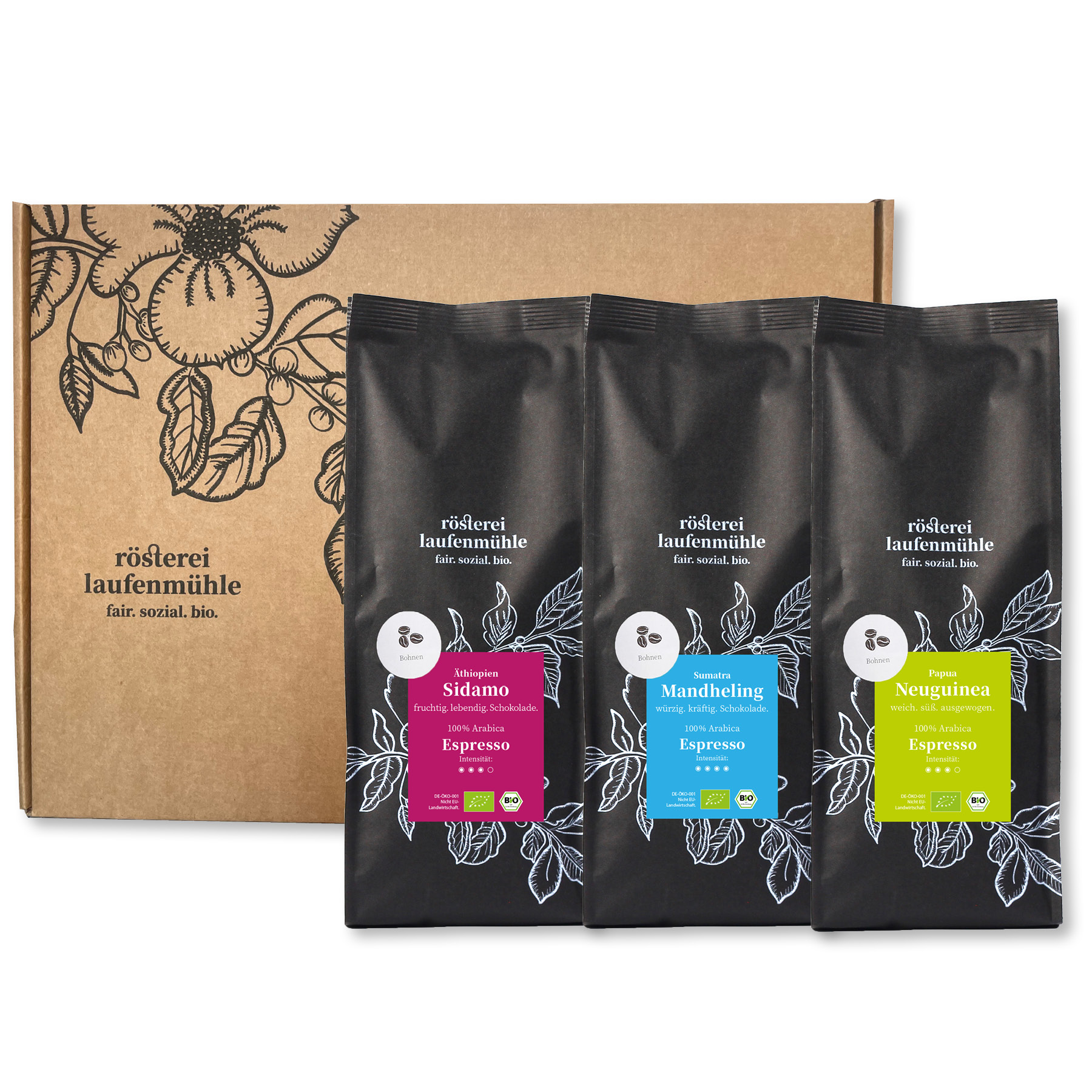 Set "Afrika, Asien & Ozeanien" - Kaffee Set "Afrika, Asien & Ozeanien" - Kaffee